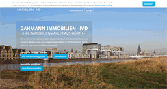 Desktop Screenshot of dahmann-immobilien.de